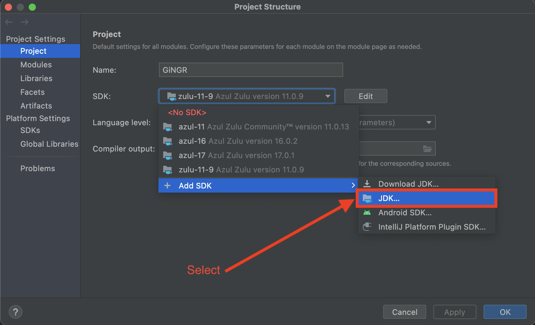 IntelliJ Project Structure